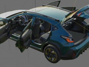 Subaru Crosstrek 2024 with interior model 3D Model