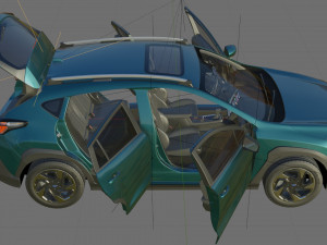 Subaru Crosstrek 2024 with interior model 3D Model
