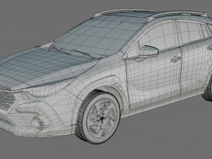 Subaru Crosstrek 2024 with interior model 3D Model