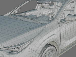 Subaru Crosstrek 2024 with interior model 3D Model