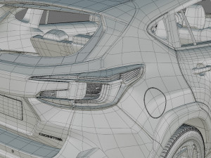 Subaru Crosstrek 2024 with interior model 3D Model
