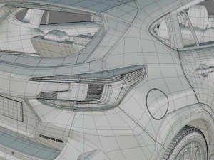 Subaru Crosstrek 2024 with interior model 3D Model