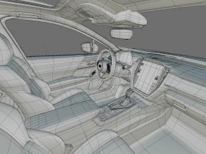Subaru Crosstrek 2024 with interior model 3D Model