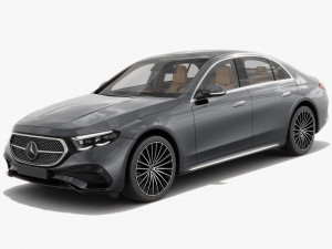 Mercedes-Benz E-class AMG-line 2024 with interior 3Dモデル