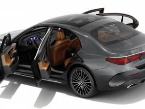 Mercedes-Benz E-class AMG-line 2024 with interior Model 3D