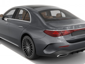 Mercedes-Benz E-class AMG-line 2024 with interior Model 3D