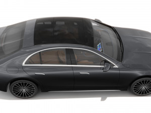 Mercedes-Benz E-class AMG-line 2024 with interior Model 3D