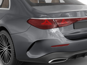 Mercedes-Benz E-class AMG-line 2024 with interior Model 3D
