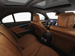 Mercedes-Benz E-class AMG-line 2024 with interior Model 3D