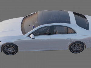 Mercedes-Benz E-class AMG-line 2024 with interior Model 3D