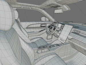 Honda eNy1 with interior 3D Model
