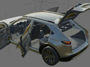 Honda HR-V Vezel XR-V 2022 with interior 3D Model