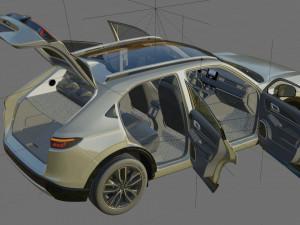 Honda HR-V Vezel XR-V 2022 with interior 3D Model