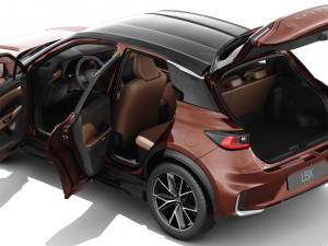 Lexus LBX 2024 with interior Modelo 3D