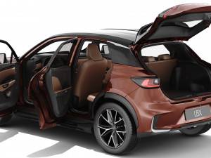 Lexus LBX 2024 with interior Modelo 3D
