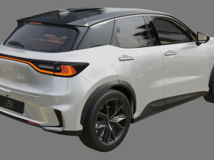 Lexus LBX 2024 with interior 3D Model