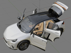 Lexus LBX 2024 with interior Modelo 3D