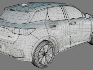 Lexus LBX 2024 with interior Modelo 3D