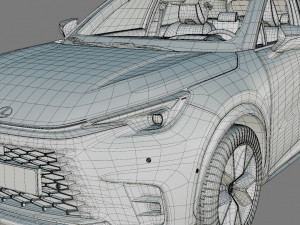 Lexus LBX 2024 with interior Modelo 3D