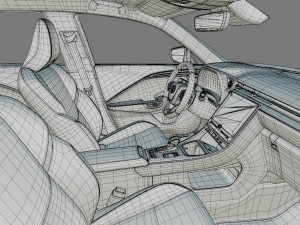 Lexus LBX 2024 with interior Modelo 3D