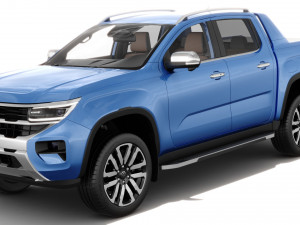 Volkswagen Amarok 2023 Aventura with interior 3D Model