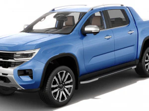 Volkswagen Amarok 2023 Aventura with interior 3D Model