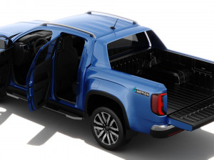 Volkswagen Amarok 2023 Aventura with interior 3D Model