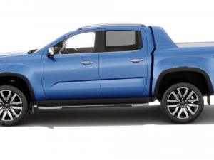 Volkswagen Amarok 2023 Aventura with interior 3D Model