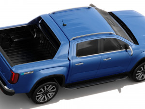 Volkswagen Amarok 2023 Aventura with interior 3D Model
