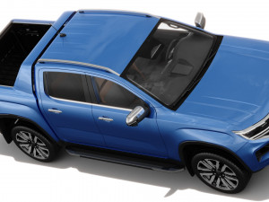 Volkswagen Amarok 2023 Aventura with interior 3D Model