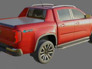 Volkswagen Amarok 2023 Aventura with interior 3D Model