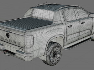 Volkswagen Amarok 2023 Aventura with interior 3D Model