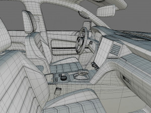 Volkswagen Amarok 2023 Aventura with interior 3D Model