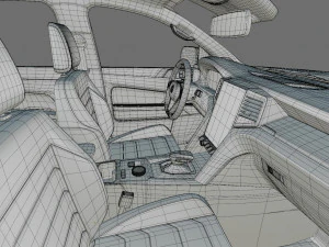 Volkswagen Amarok 2023 Aventura with interior 3D Model