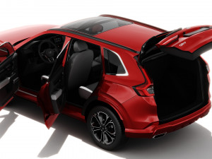 Honda CR-V 2023 with interior Modèle 3D