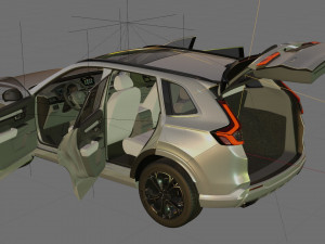 Honda CR-V 2023 with interior Modèle 3D