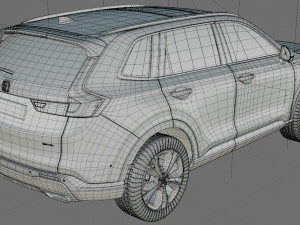 Honda CR-V 2023 with interior Modèle 3D
