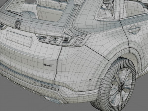 Honda CR-V 2023 with interior Modèle 3D