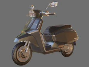 Lambreta X300 Modelo 3D