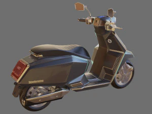 Lambreta X300 Modelo 3D