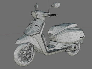 Lambreta X300 Modelo 3D
