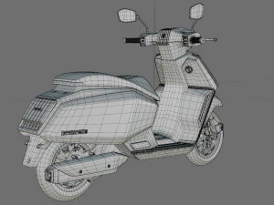Lambreta X300 Modelo 3D