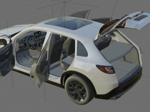 Honda ZR-V sport 2024 with interior 3D Model