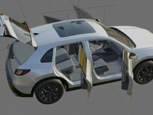 Honda ZR-V sport 2024 with interior 3D Model