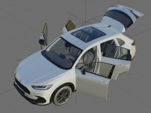 Honda ZR-V sport 2024 with interior 3D Model