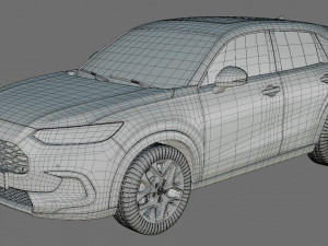 Honda ZR-V sport 2024 with interior 3D Model