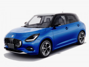 Suzuki Swift 2024 with interior 3D Model