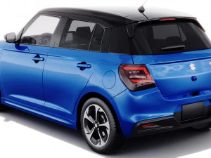 Suzuki Swift 2024 com interior Modelo 3D