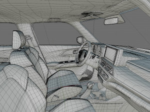 Suzuki Swift 2024 with interior 3D मॉडल