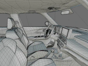 Suzuki Swift 2024 com interior Modelo 3D